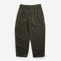 Beams Plus 2 Pleats PE Twill Pant, Green, Detail Shot 1