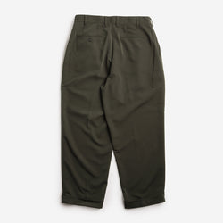 thumbnail Beams Plus 2 Pleats PE Twill Pant, Green, Detail Shot 2