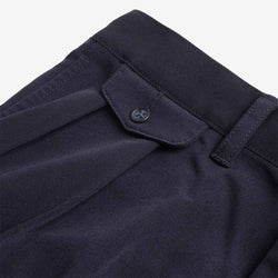 thumbnail Beams Plus 2 Pleats PE Twill Pant, Navy, Detail Shot 3