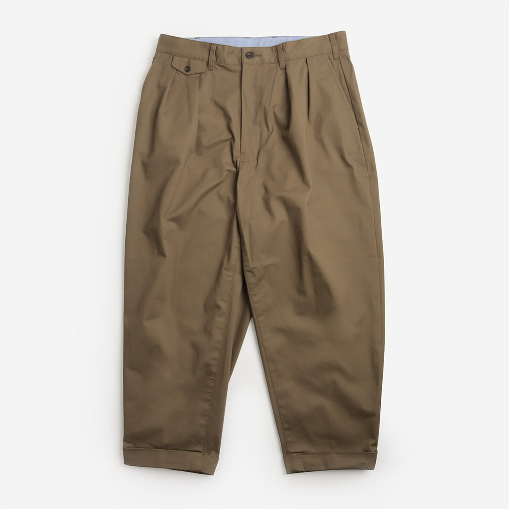 Beams Plus 2 Pleats Tapered Twill Pants