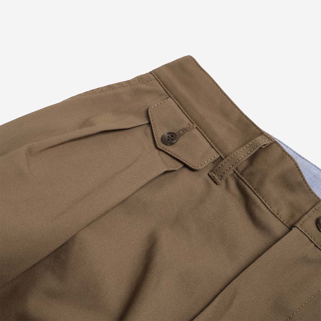 Beams Plus 2 Pleats Tapered Twill Pants