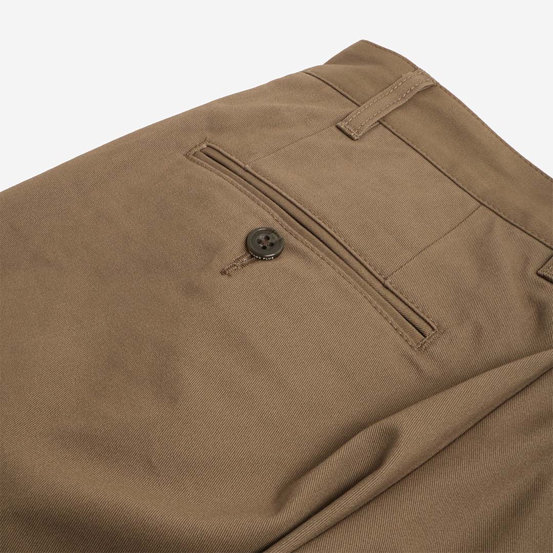 Beams Plus 2 Pleats Tapered Twill Pants
