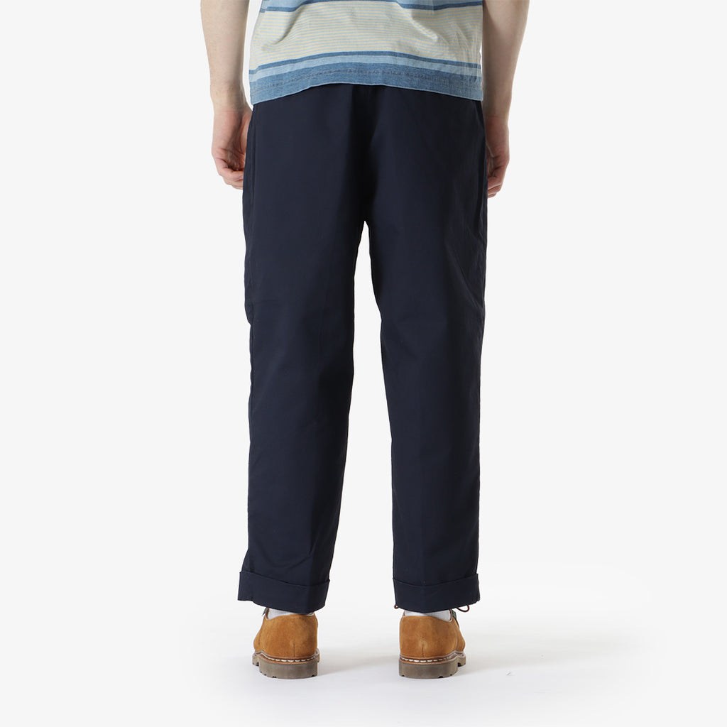 Beams Plus 2 Pleats Twill Pant, Navy, Detail Shot 3