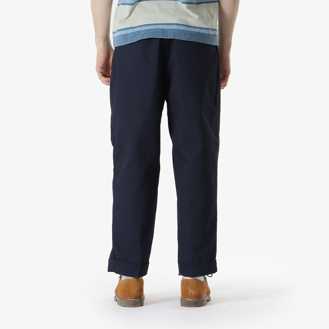 Beams Plus 2 Pleats Twill Pant, Navy, Detail Shot 3