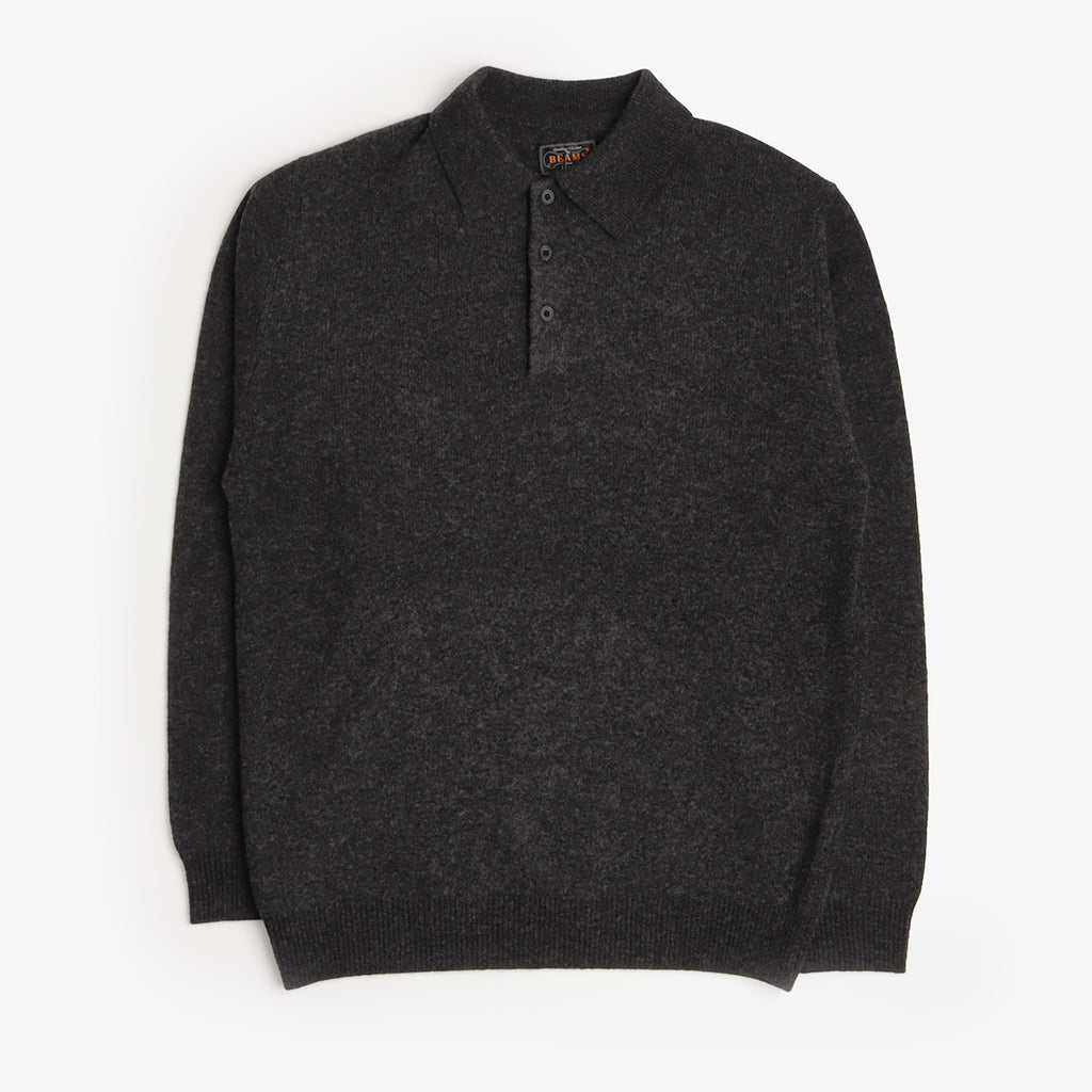 Beams Plus Knit Polo 9G Sweater