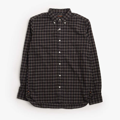 Beams Plus Button Down Gingham Check Shaggy Shirt