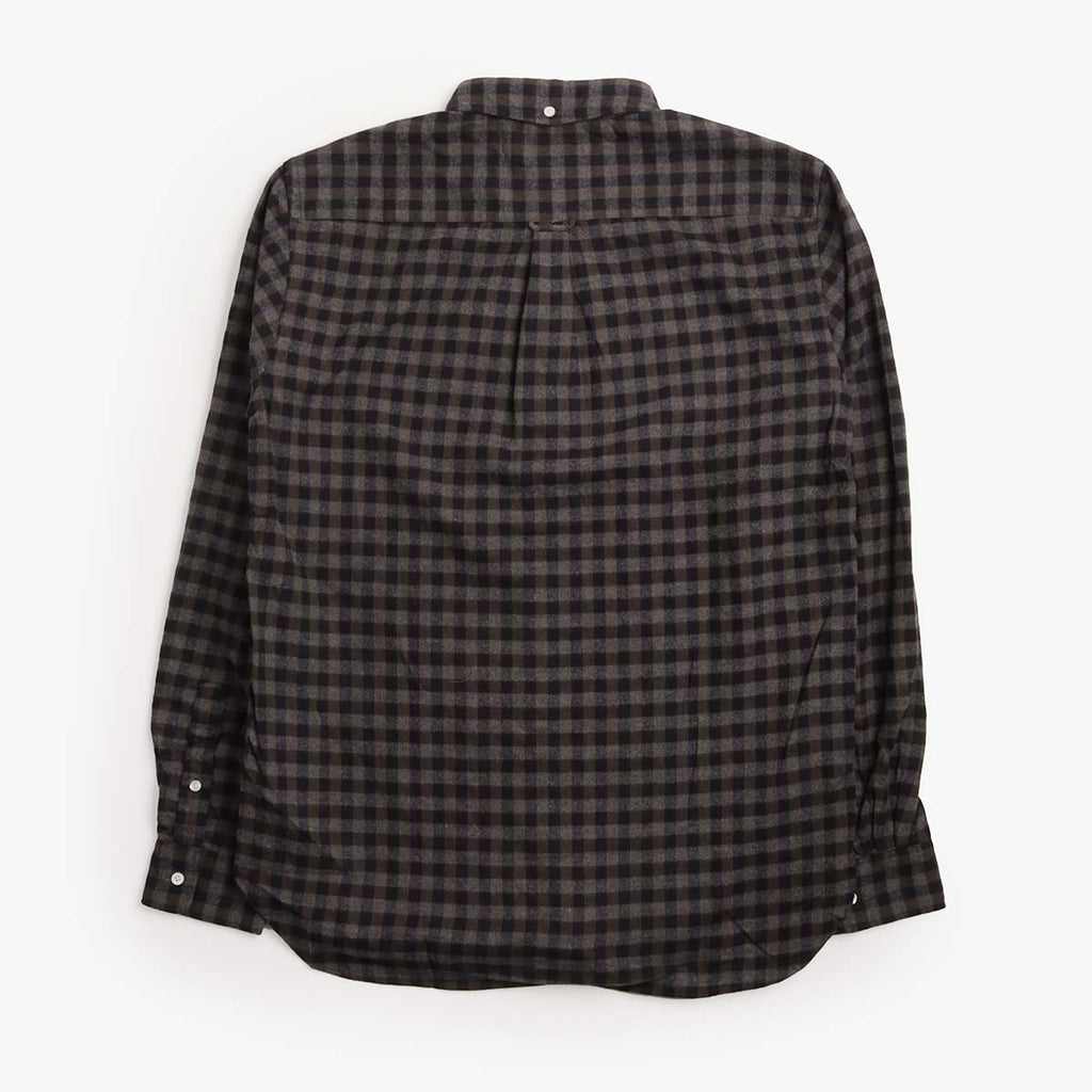 Beams Plus Button Down Gingham Check Shaggy Shirt