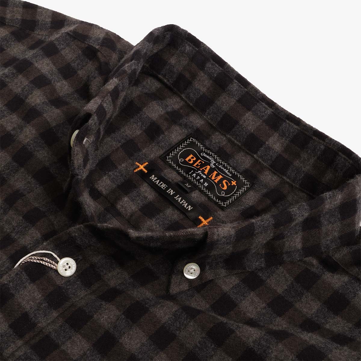 Beams Plus Button Down Gingham Check Shaggy Shirt