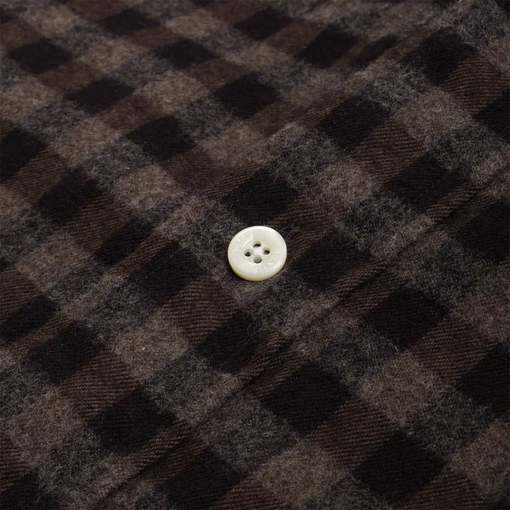 Beams Plus Button Down Gingham Check Shaggy Shirt