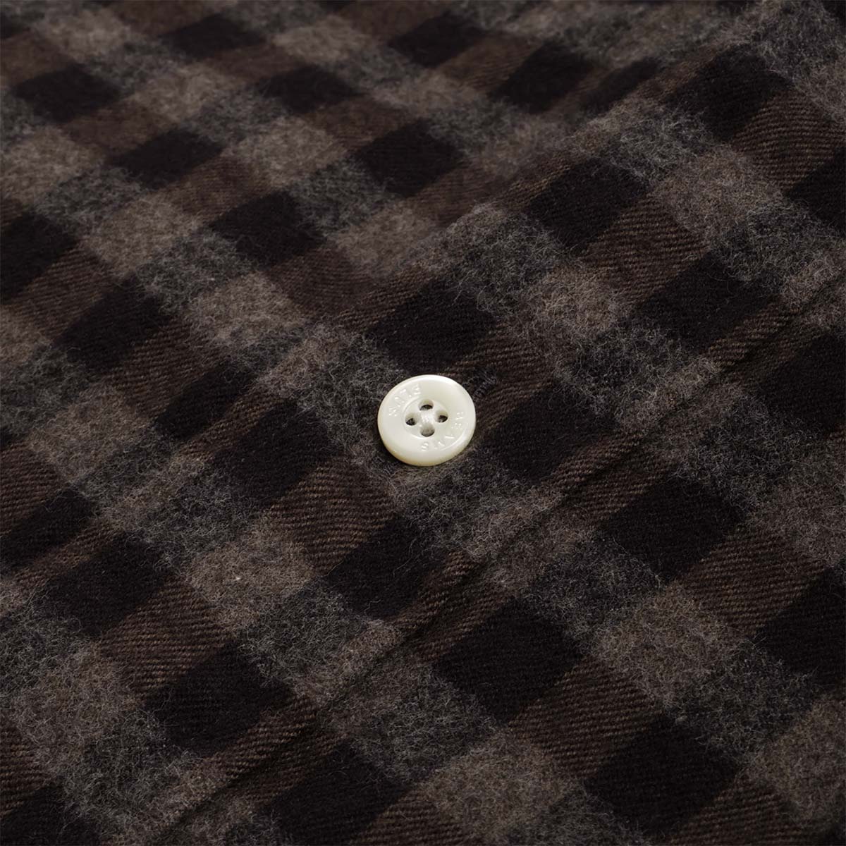 Beams Plus Button Down Gingham Check Shaggy Shirt