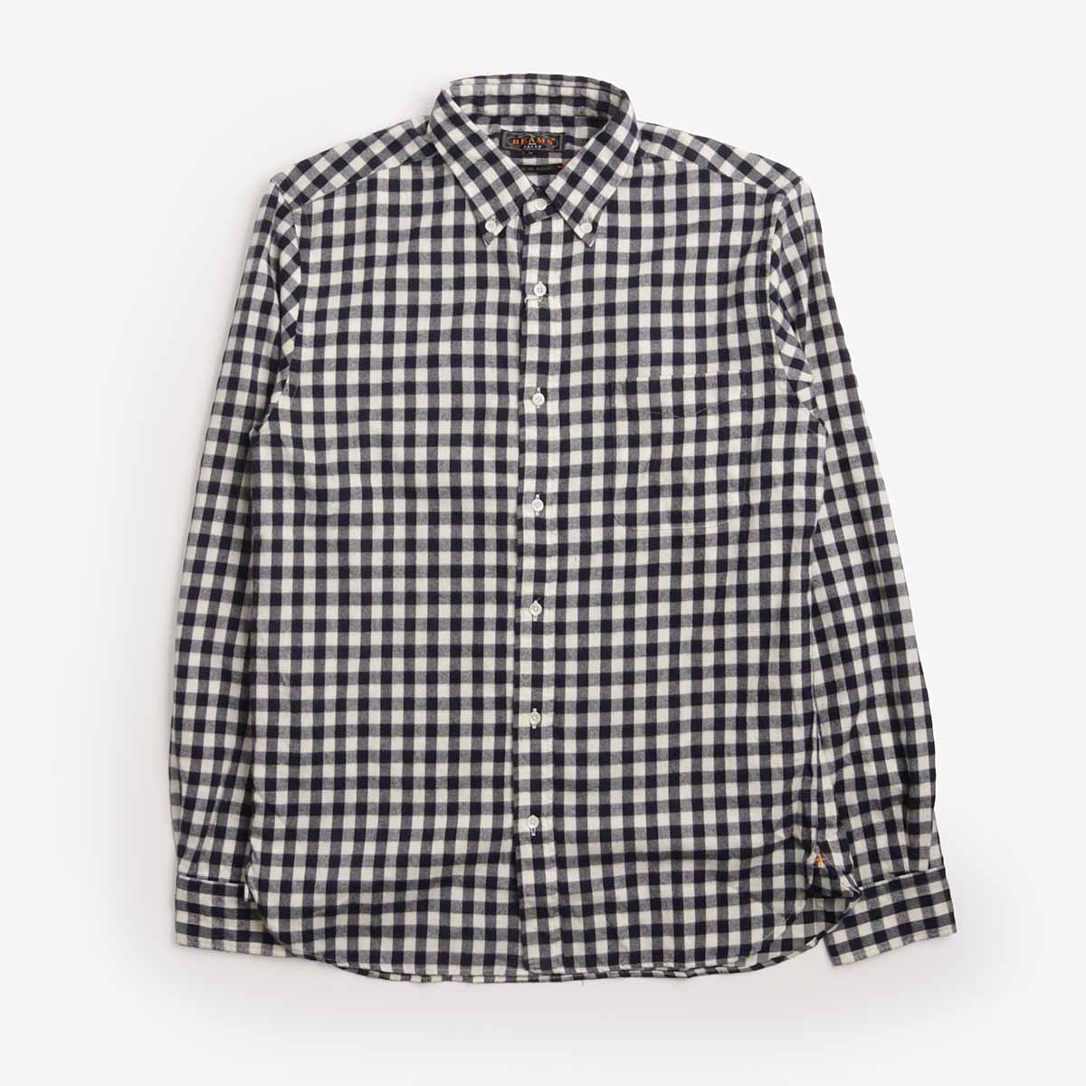 Beams Plus Button Down Gingham Check Shaggy Shirt