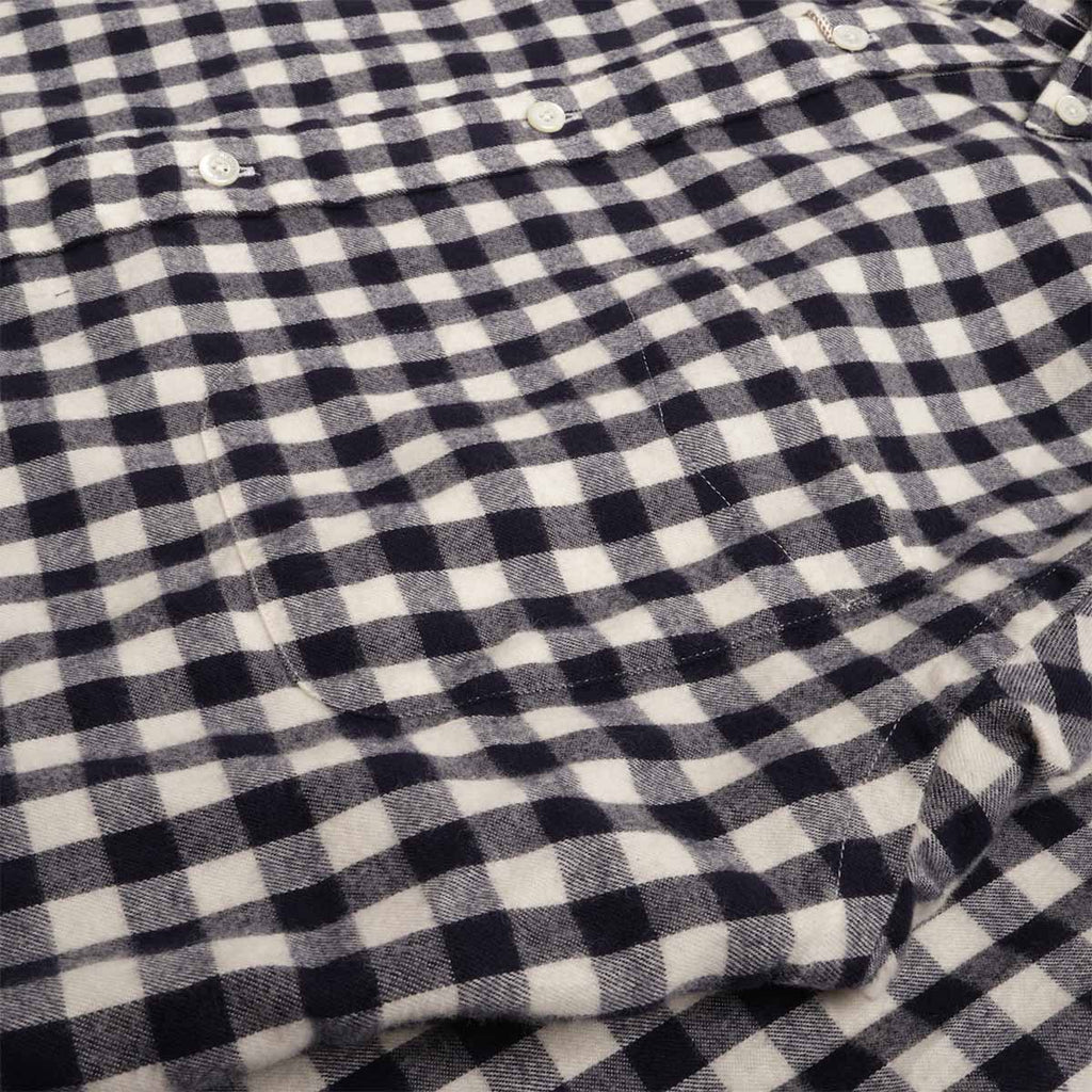 Beams Plus Button Down Gingham Check Shaggy Shirt