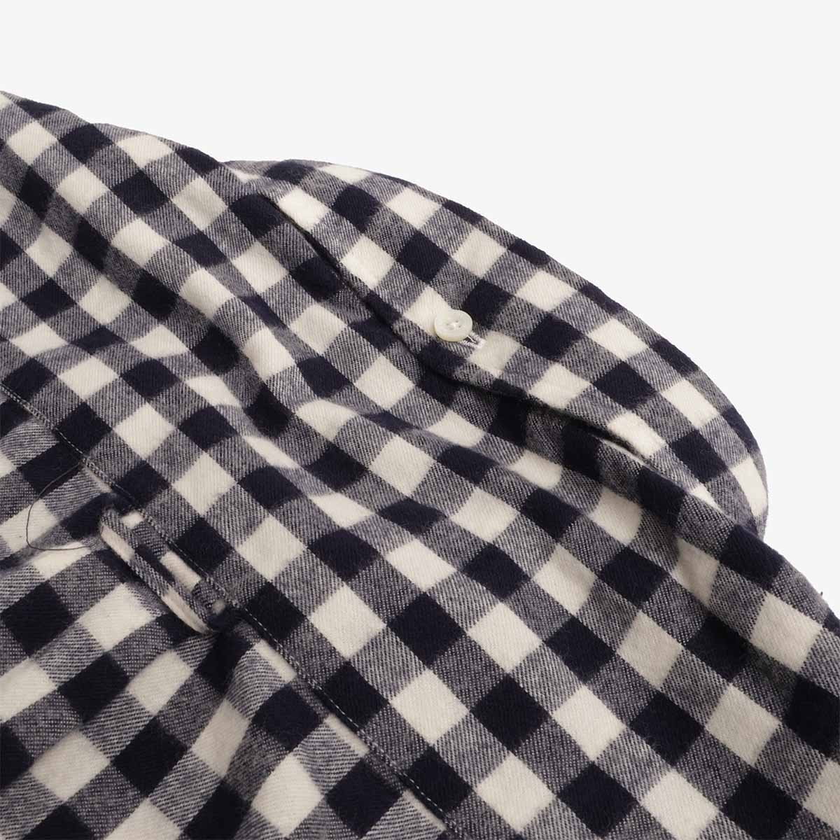 Beams Plus Button Down Gingham Check Shaggy Shirt