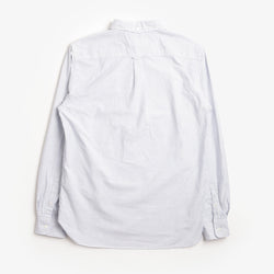 thumbnail Beams Plus Button Down Oxford Candy Stripe Shirt, Blue, Detail Shot 2