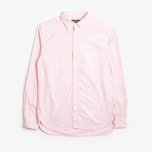Beams Plus Button Down Oxford Shirt - Pink