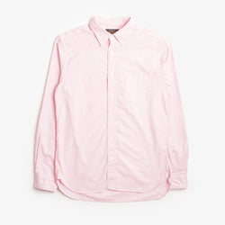 thumbnail Beams Plus Button Down Oxford Shirt, Pink, Detail Shot 1