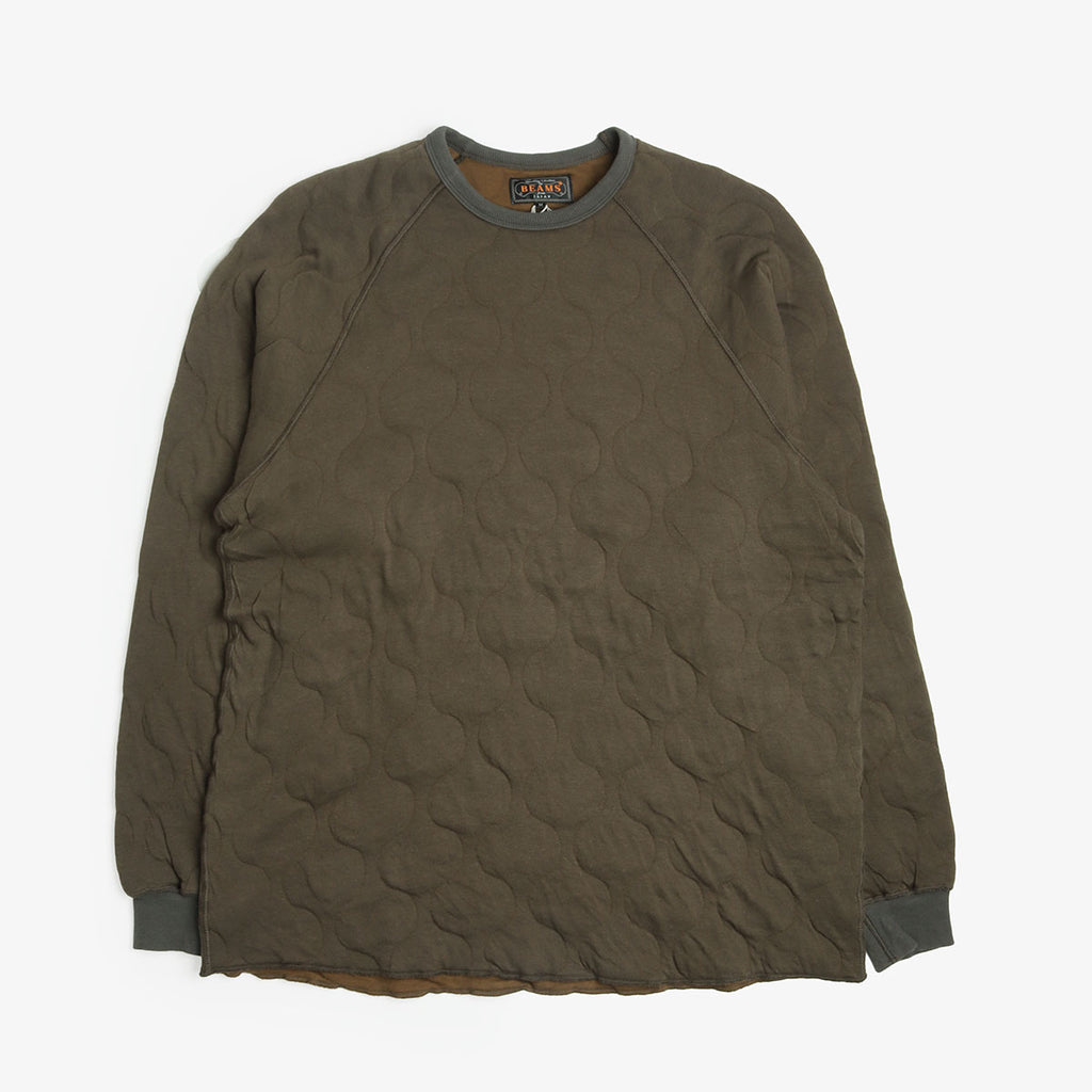 Beams Plus MIL Quilt Crew Sweatshirt