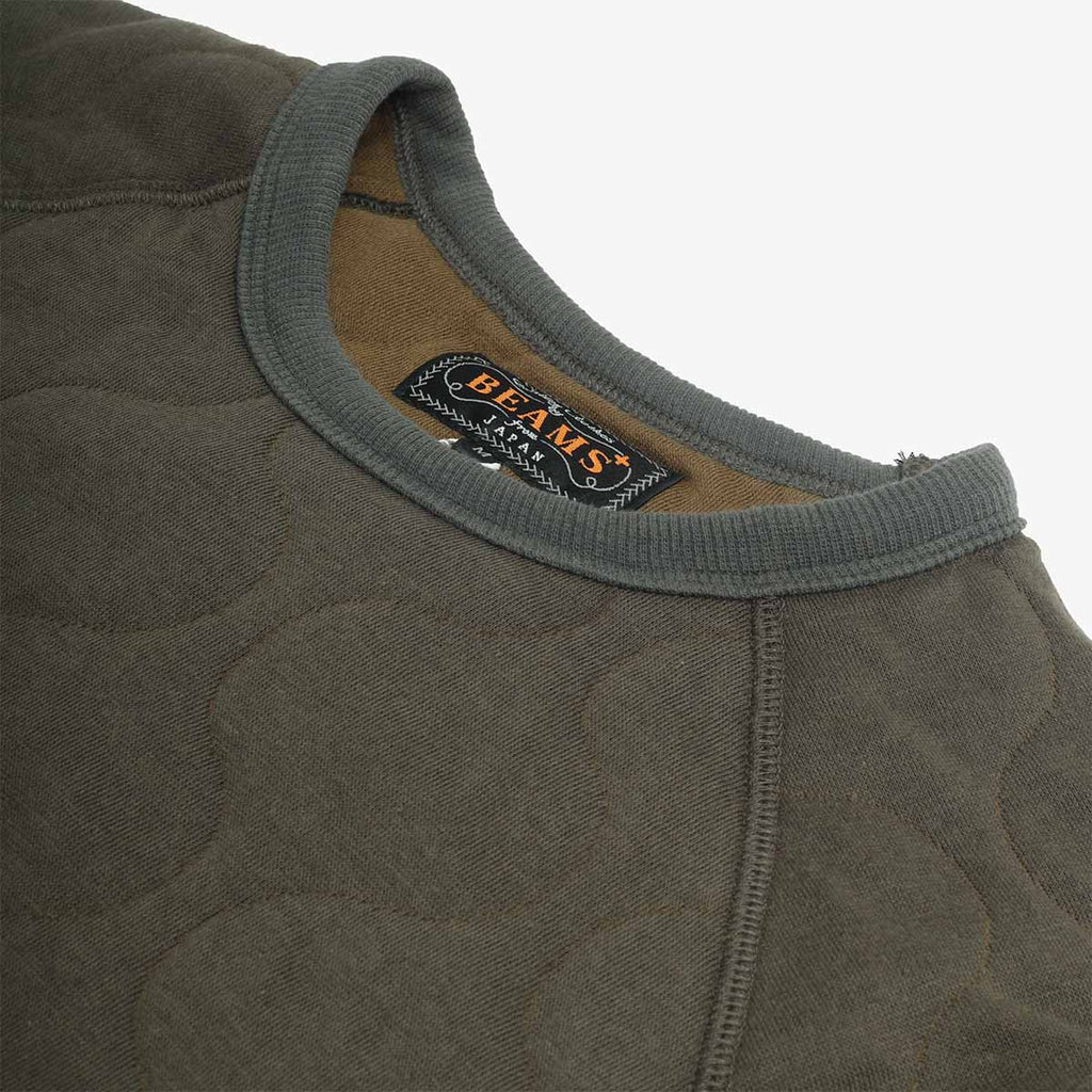 Beams Plus MIL Quilt Crew Sweatshirt