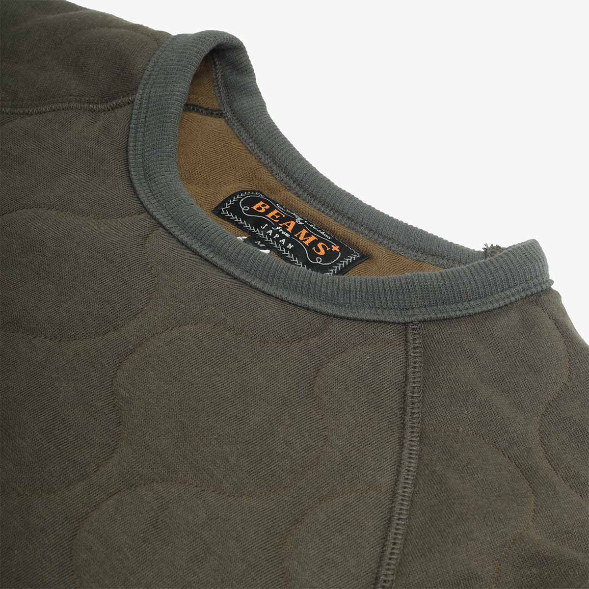 Beams Plus MIL Quilt Crew Sweatshirt