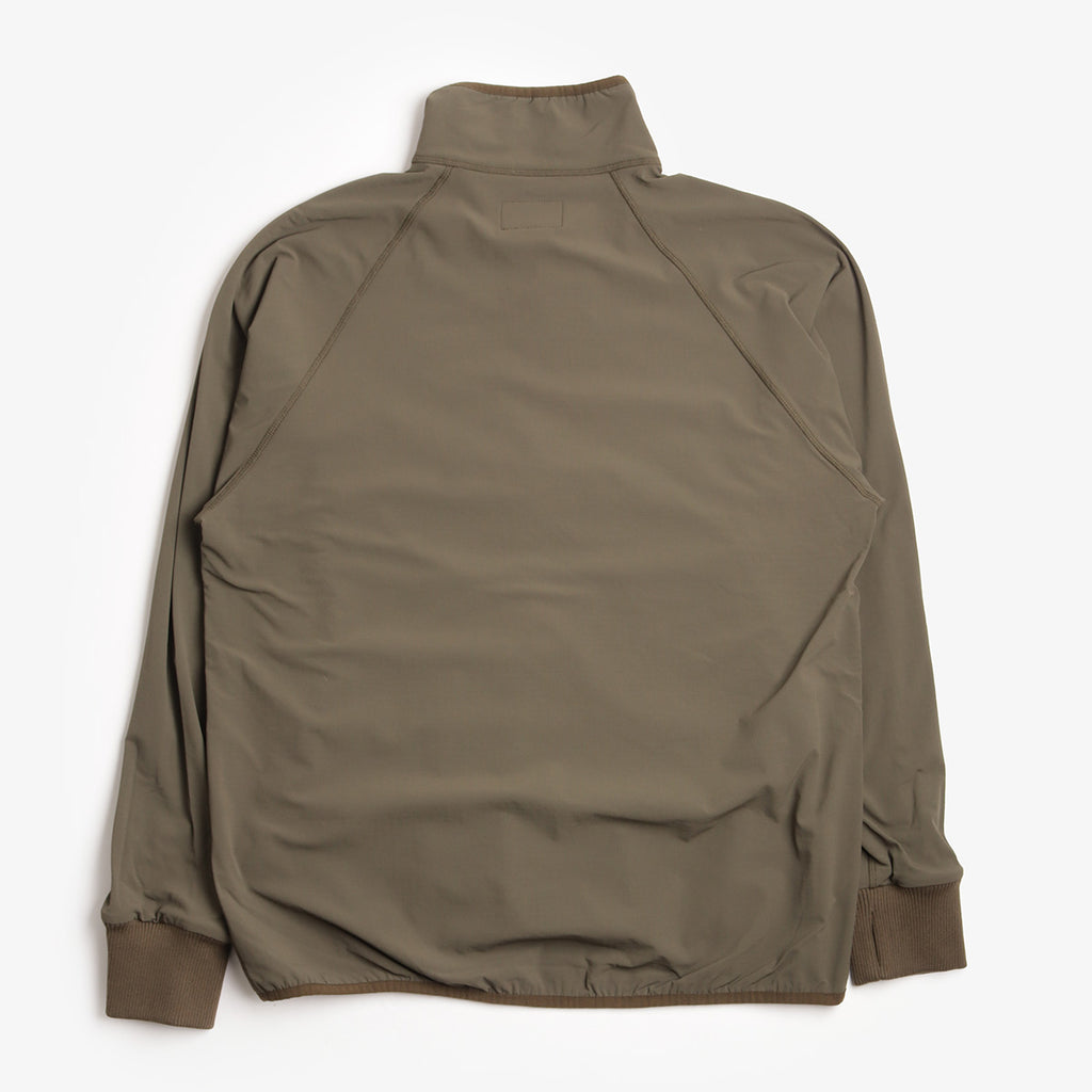 Beams Plus Military Liner Jersey Back Fleece Jacket, Olive, Detail Shot 2