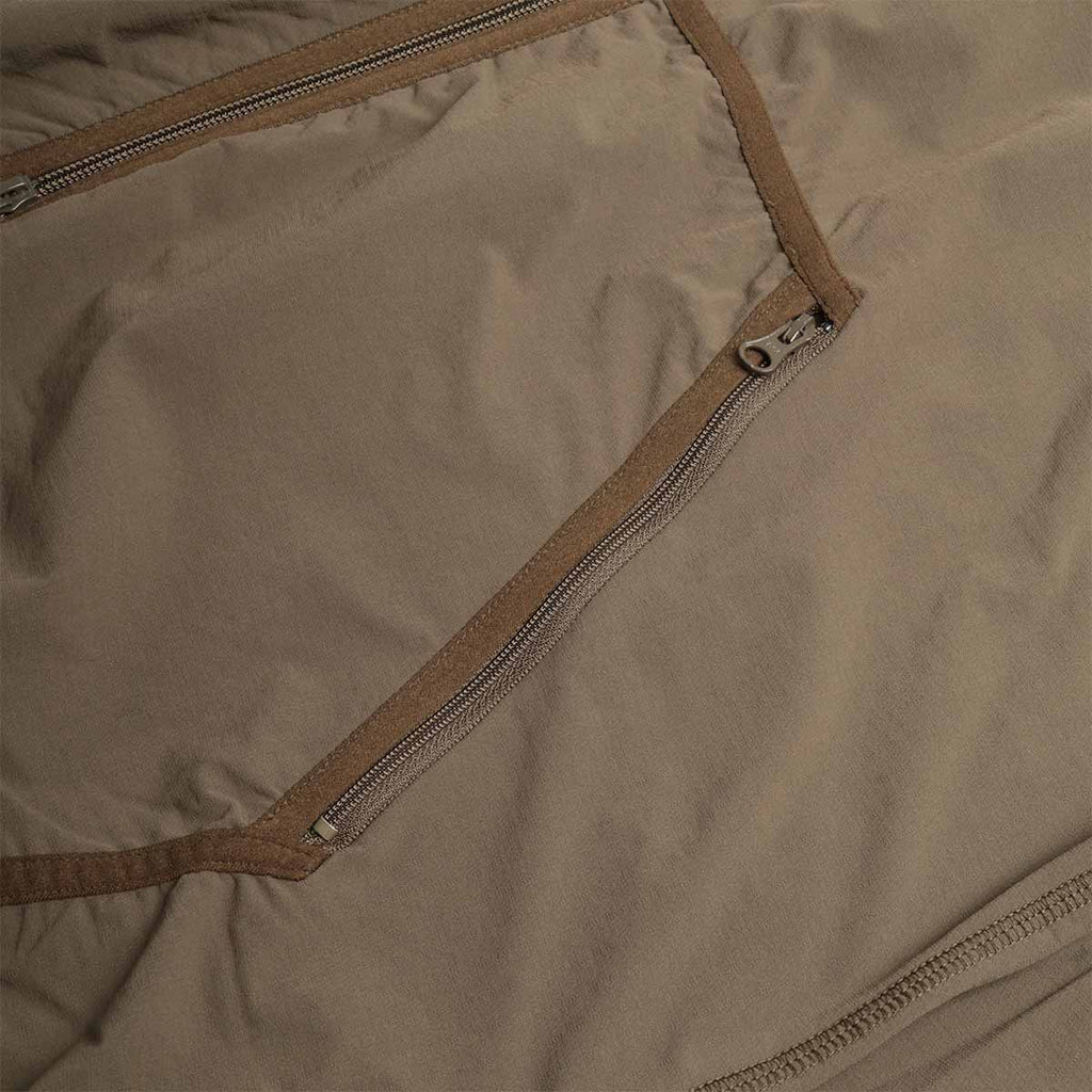 Beams Plus Military Liner Jersey Back Fleece Jacket, Olive, Detail Shot 4