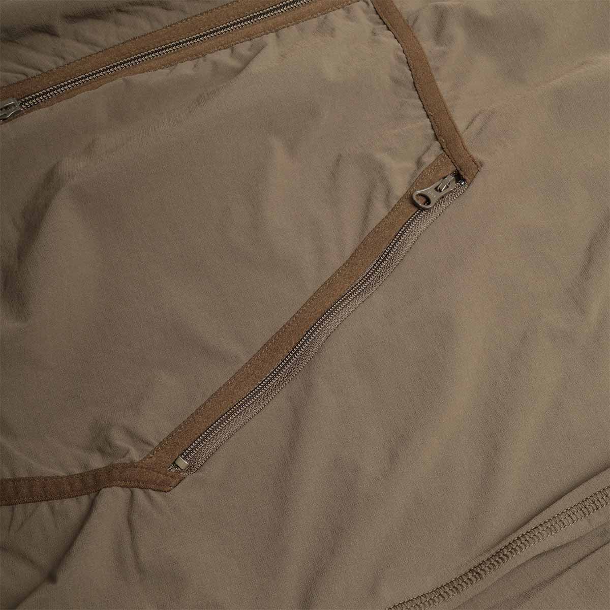 Beams Plus Military Liner Jersey Back Fleece Jacket, Olive, Detail Shot 4