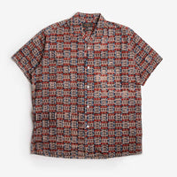 Beams Plus Open Collar Block Print Shirt