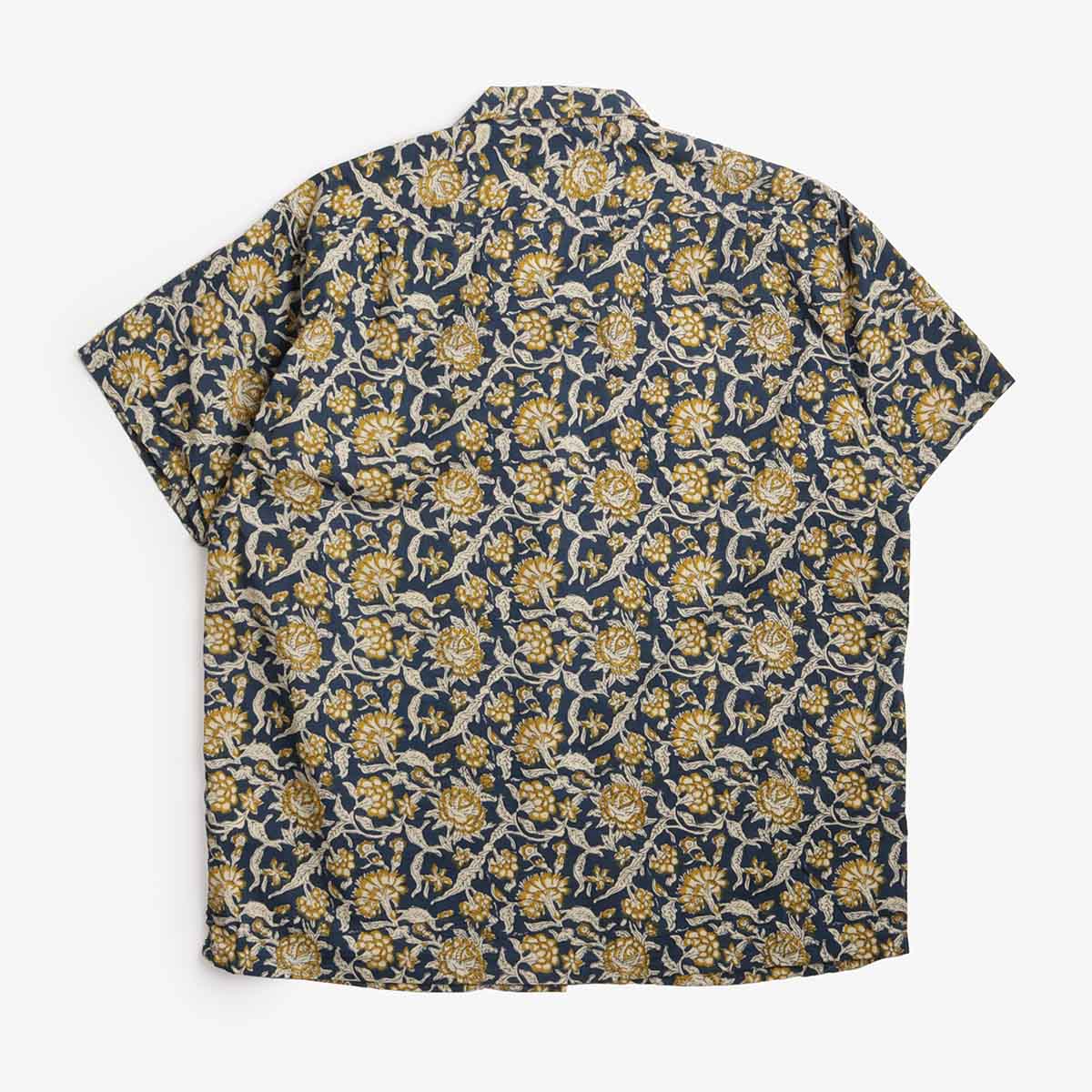 Beams Plus Open Collar Block Print Shirt