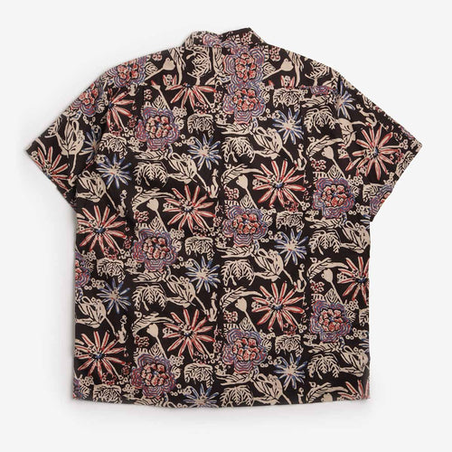 Beams Plus Open Collar Block Print Shirt