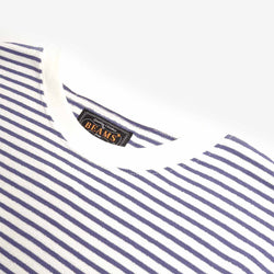 thumbnail Beams Plus Pocket Inlay Stripe T-Shirt, Off White, Detail Shot 2