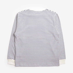thumbnail Beams Plus Pocket Inlay Stripe T-Shirt, Off White, Detail Shot 4