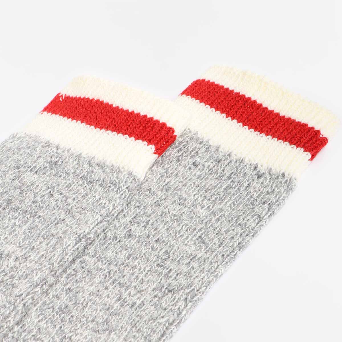 main Beams Plus Rag Socks, Grey Red, Detail Shot 4