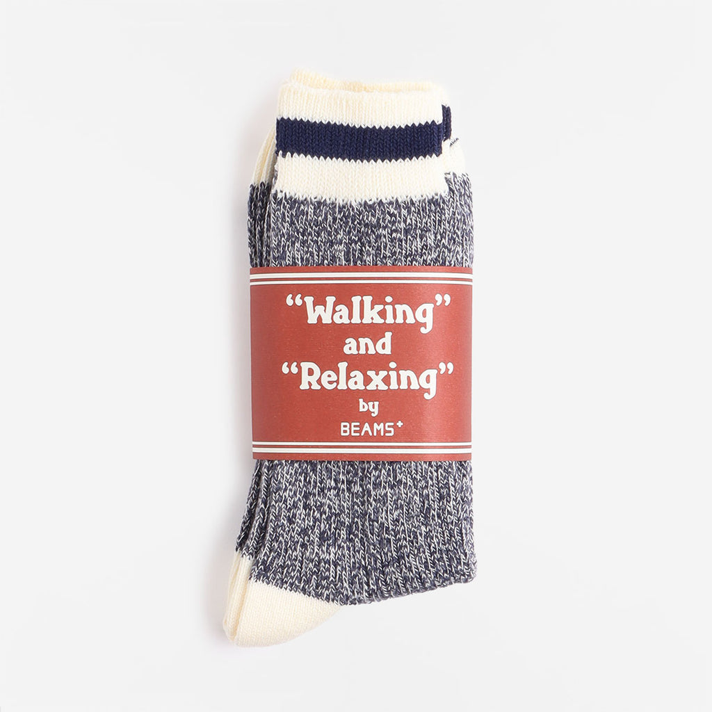Beams Plus Rag Socks, New Navy Navy, Detail Shot 2