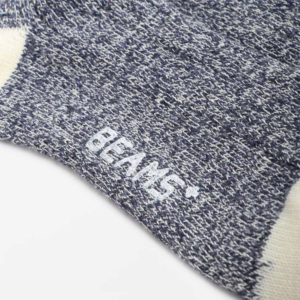Beams Plus Rag Socks, New Navy Navy, Detail Shot 3