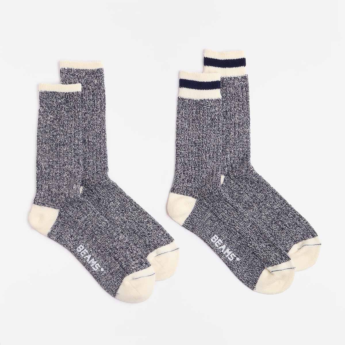 main Beams Plus Rag Socks, New Navy Navy, Detail Shot 1