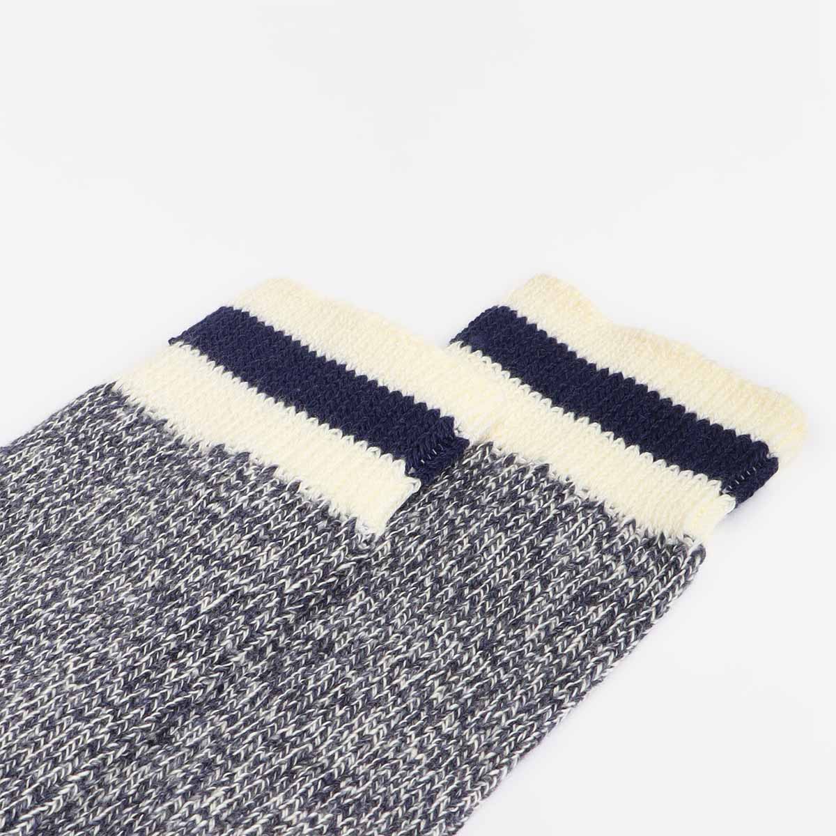 Beams Plus Rag Socks, New Navy Navy, Detail Shot 4