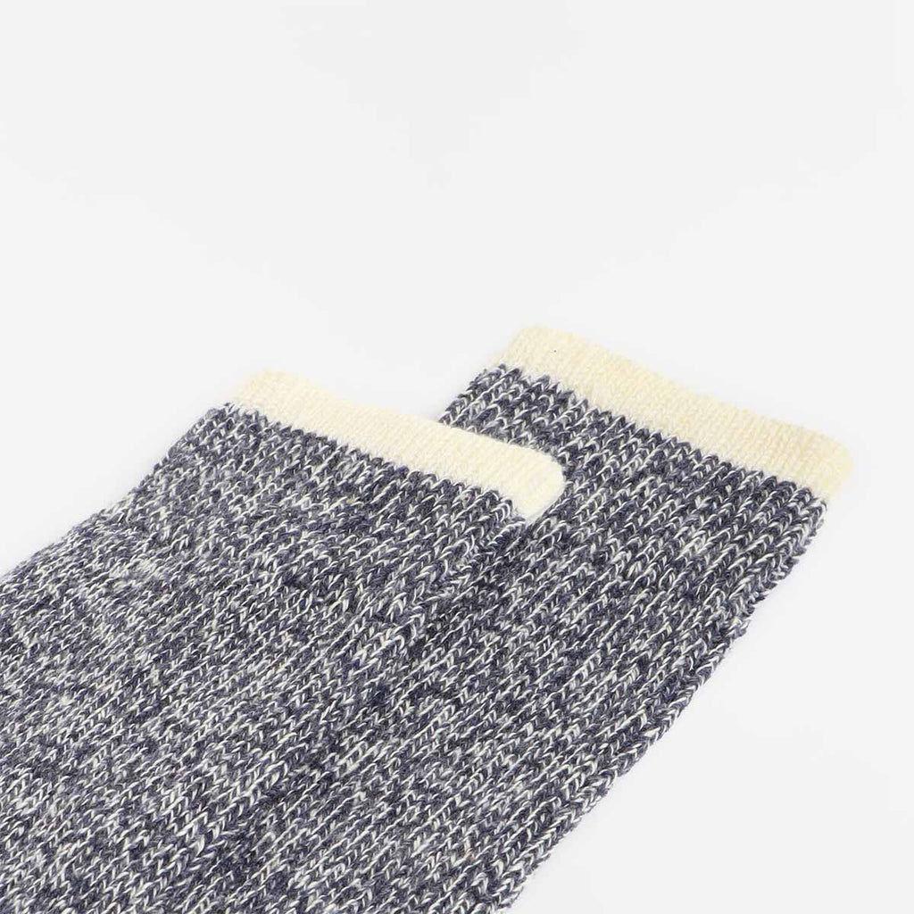 Beams Plus Rag Socks, New Navy Navy, Detail Shot 5