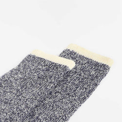 thumbnail Beams Plus Rag Socks, New Navy Navy, Detail Shot 5