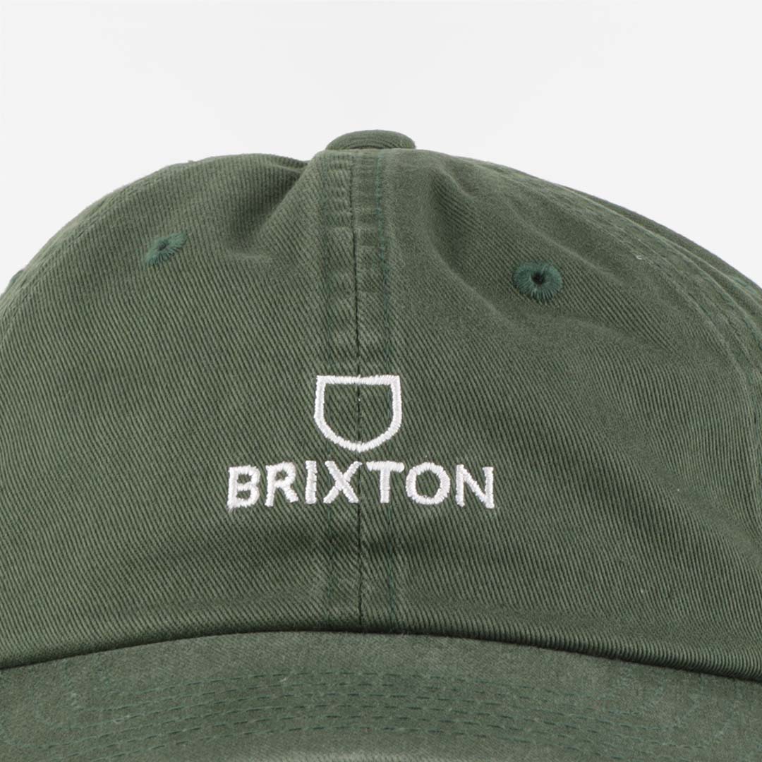 Brixton Alpha LP Cap, Trekking Green Vintage Wash, Detail Shot 2