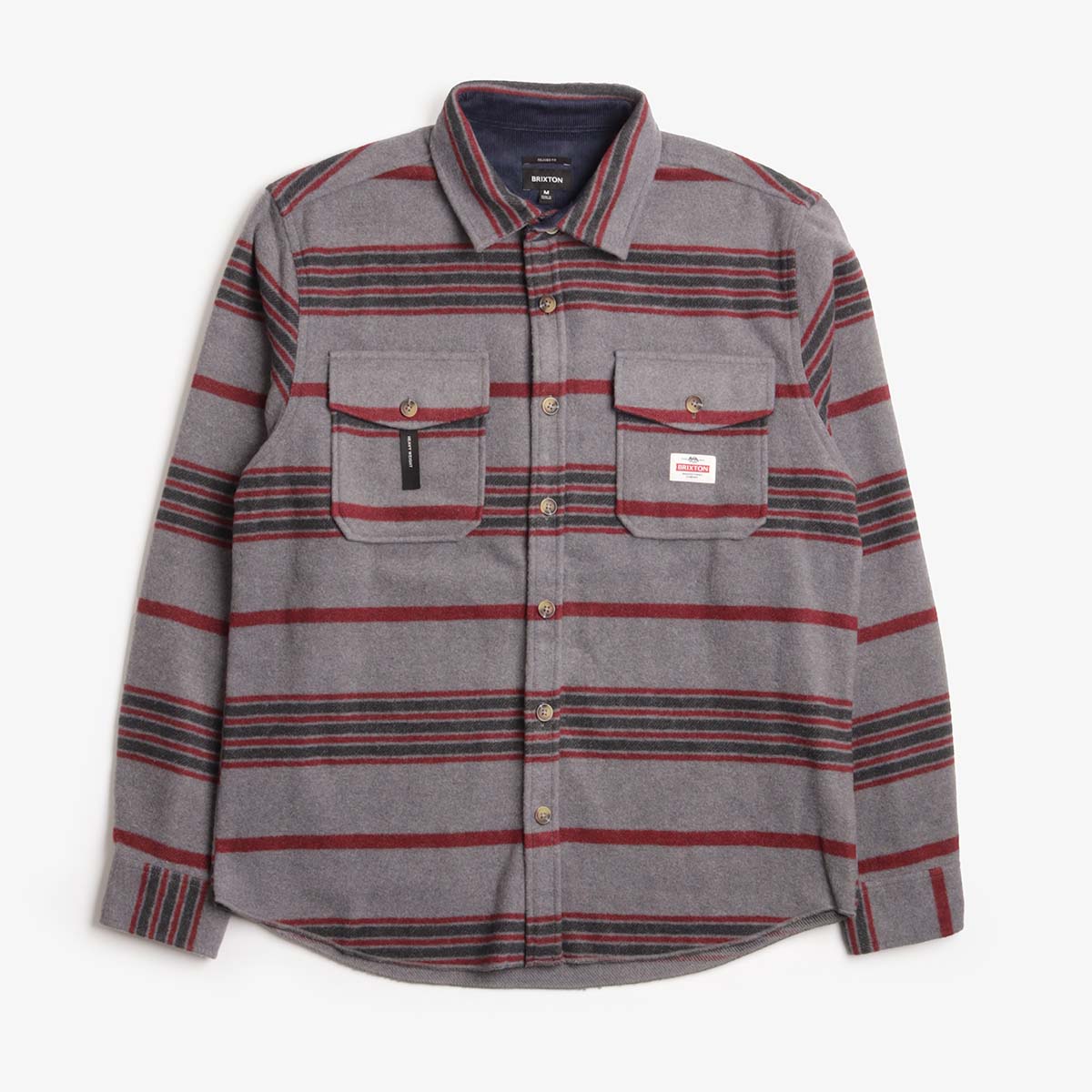 Brixton Altered Threads Overshirt, Multi Blanket Stripe, Detail Shot 1
