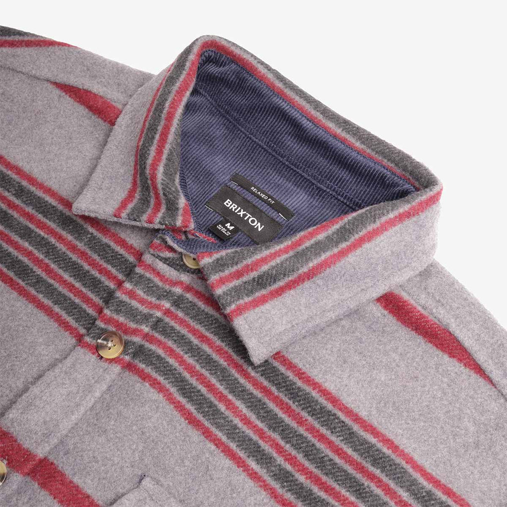 Brixton Altered Threads Overshirt, Multi Blanket Stripe, Detail Shot 3