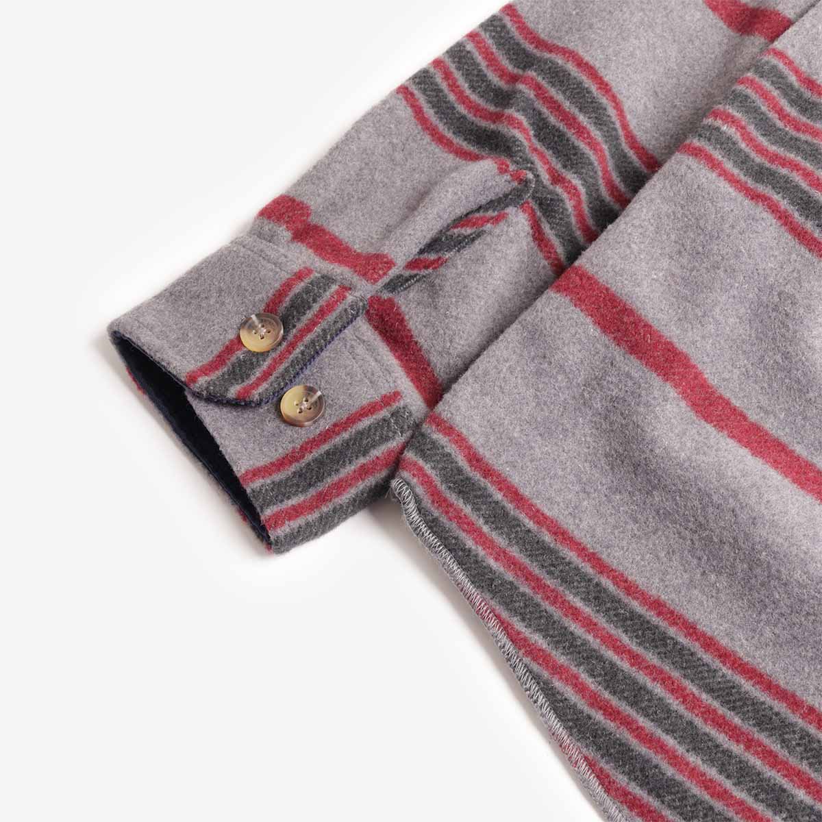 Brixton Altered Threads Overshirt, Multi Blanket Stripe, Detail Shot 5