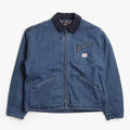 Brixton Altered Threads Lined Garage Jacket, Medium Wash Denim, Detail Shot 1