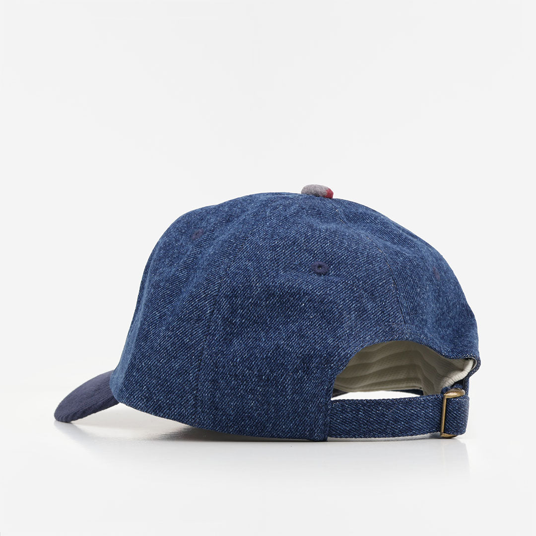 Brixton Altered Threads MP Adjustable Hat, Medium Wash Denim, Detail Shot 3