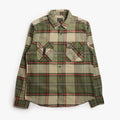 Brixton Bowery Flannel Shirt, Wild Green Elm Adrenaline Rush, Detail Shot 1