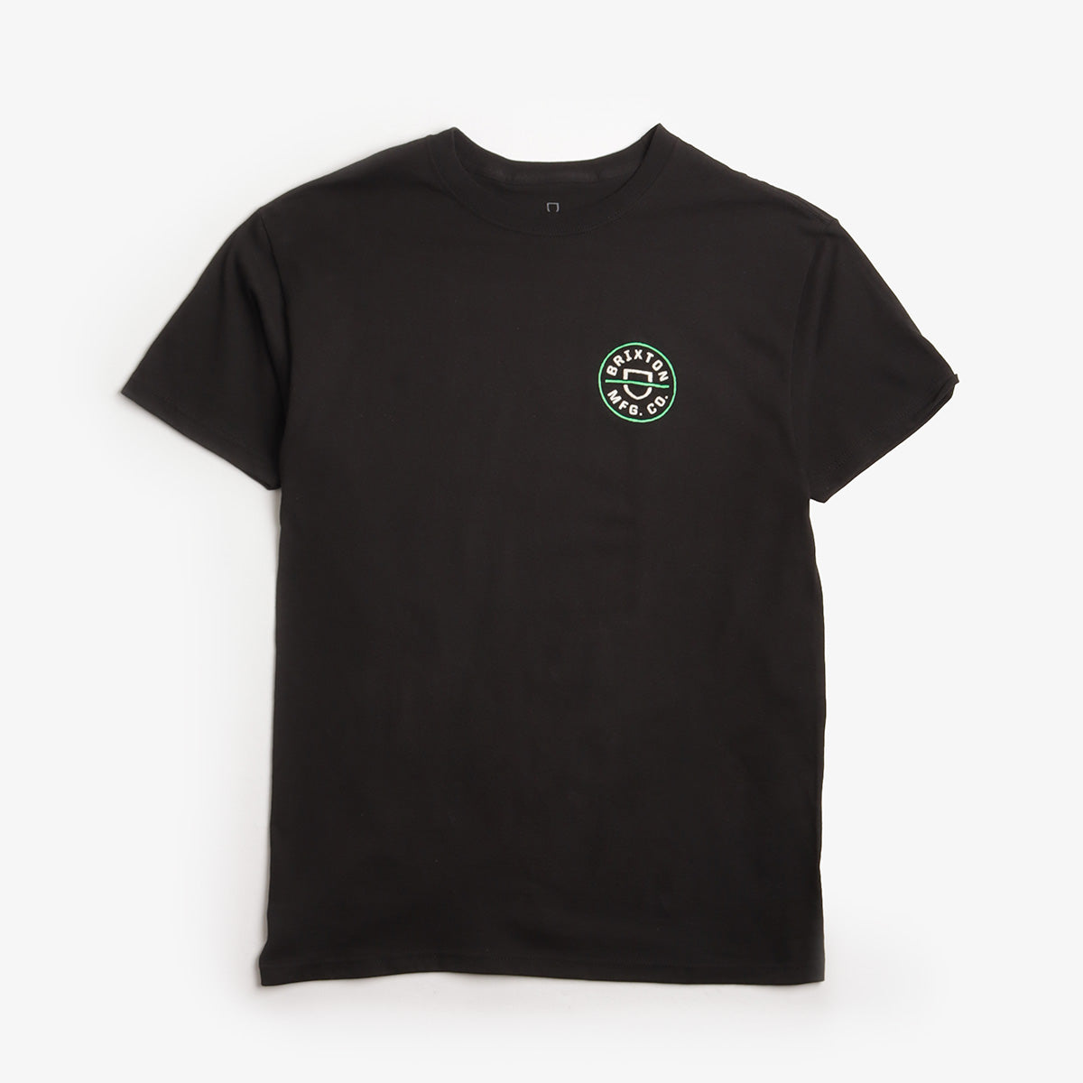 Brixton Crest II T-Shirt, Black Stone Green, Detail Shot 1