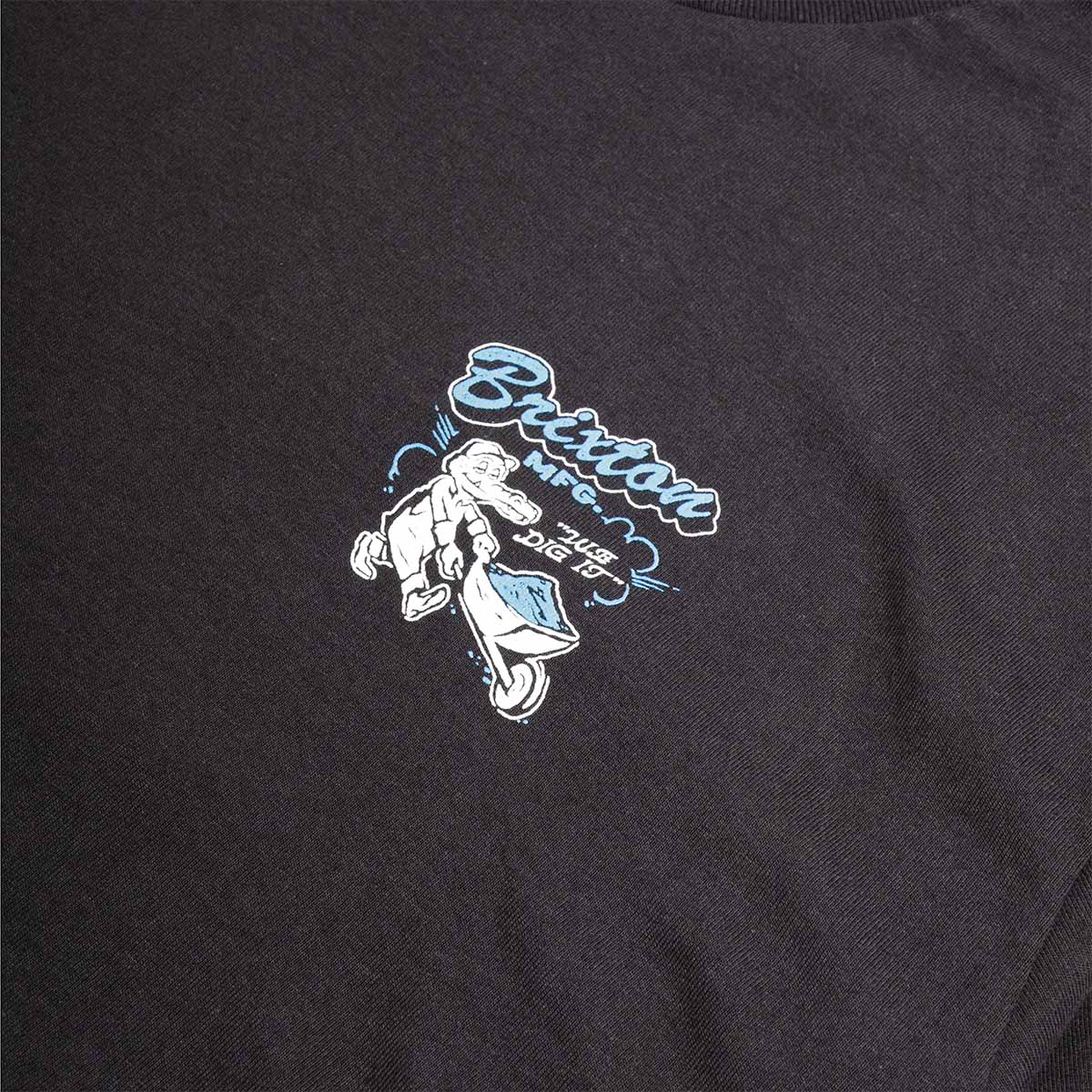 Brixton Dig It T-Shirt, Black, Detail Shot 3