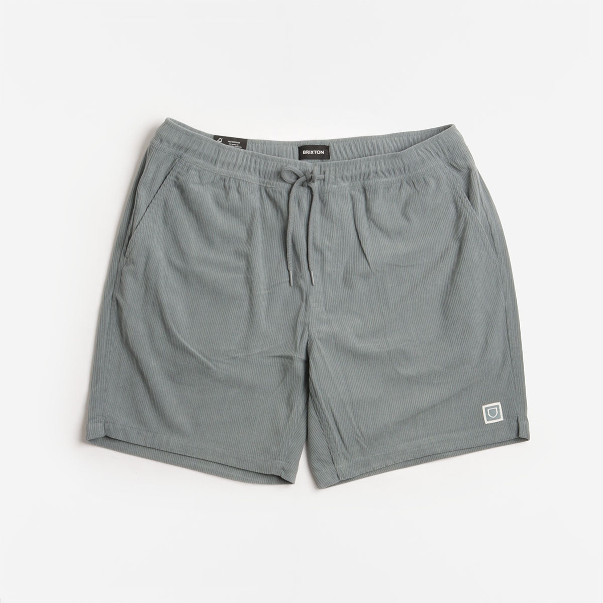 main Brixton Everday Corduroy Shorts, Trooper, Detail Shot 1