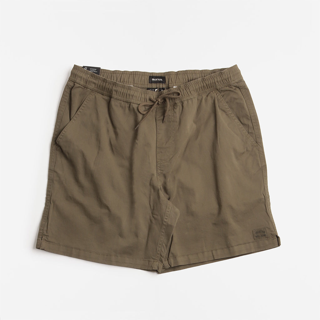 Brixton Everyday Vintage Wash Shorts, Washed Ivy Green, Detail Shot 1