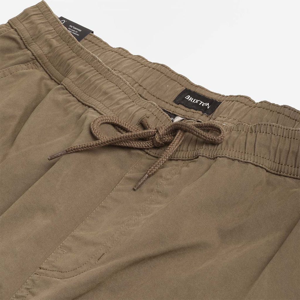 Brixton Everyday Vintage Wash Shorts, Washed Ivy Green, Detail Shot 2